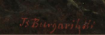 JOSEF JACOB BURGARITZKY, olja på duk, sign.