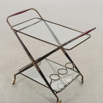 Midcentury 1950's Bar Cart, Drinks Trolley, attributed to Cesare Lacca Italy.