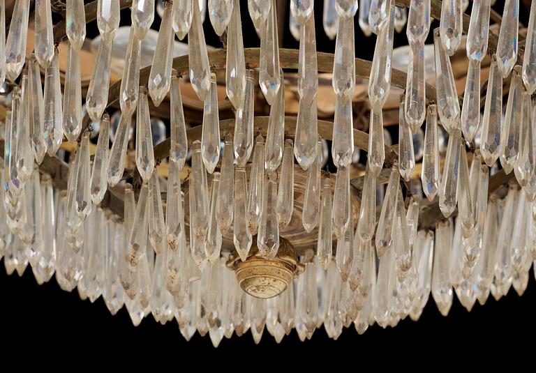 A Swedish Empire 1820/30's nine-light chandelier.