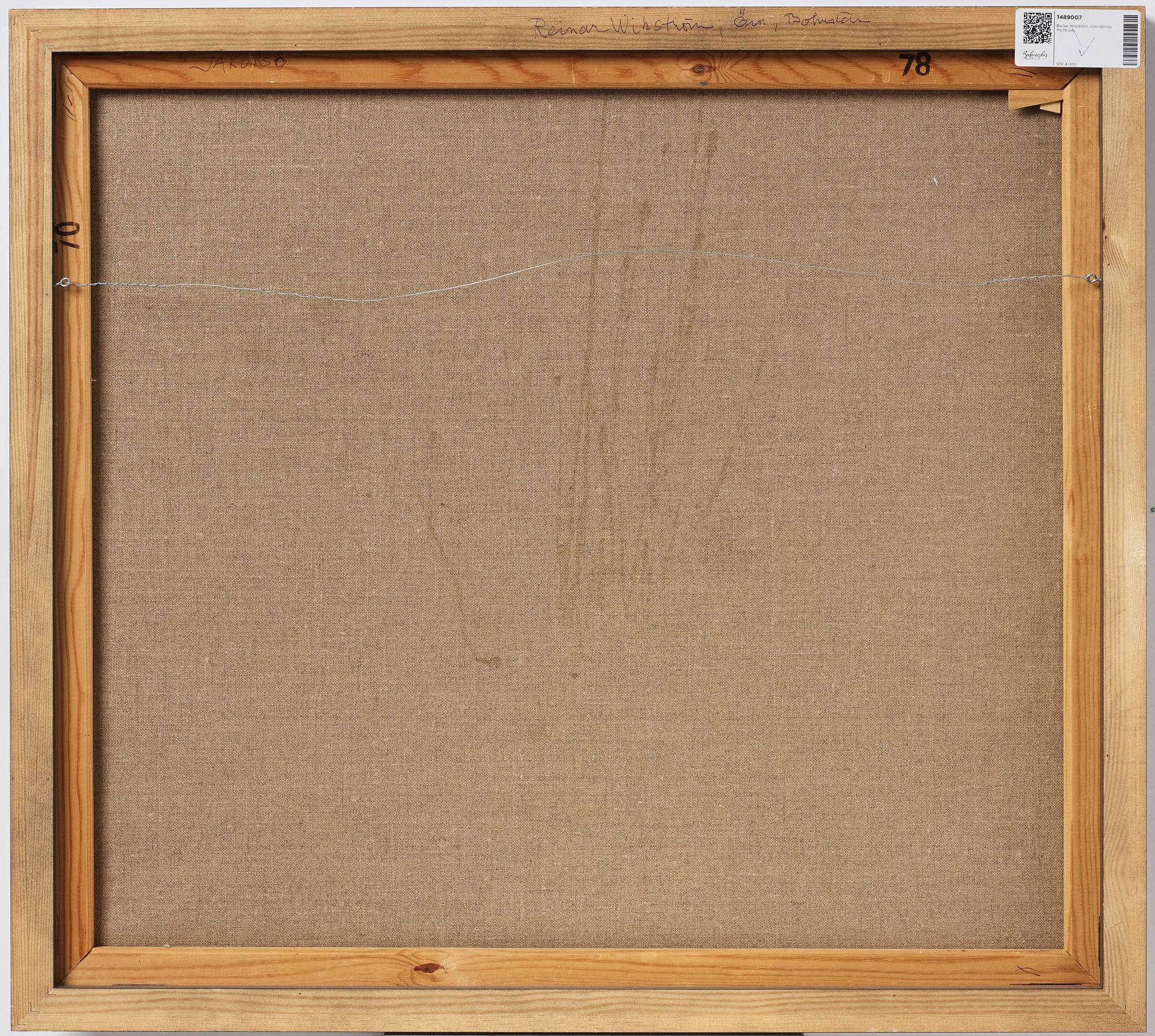 Reinar Wikström, 'Öar, Bohuslän'.