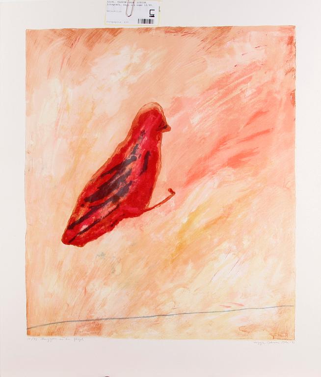 OLSSON-ARLE, LIZZIE, litografi, sign och numr 10/95, dat 91.