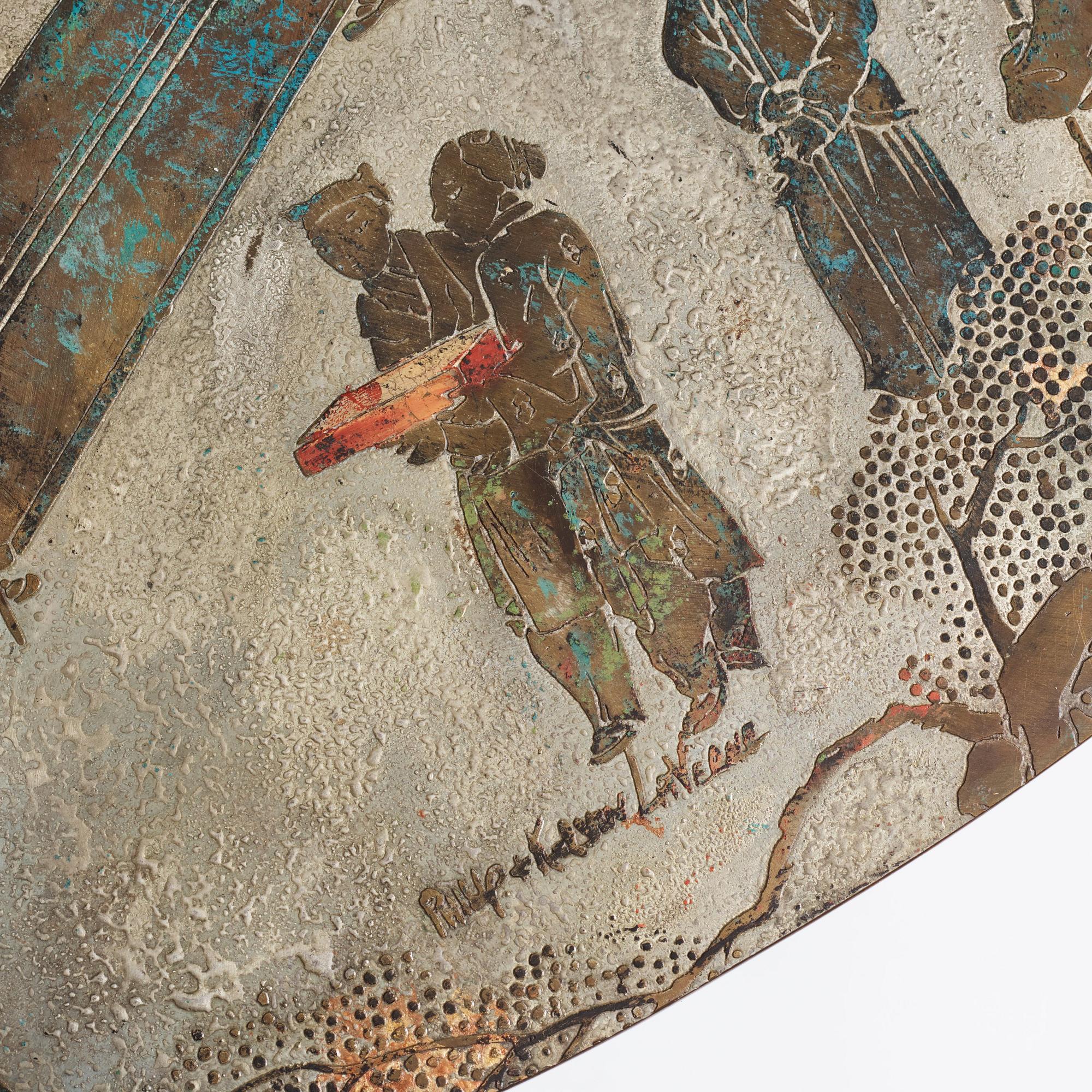 Philip & Kelvin LaVerne, a "Chang Boucher" coffee table, USA 1960s-70s.