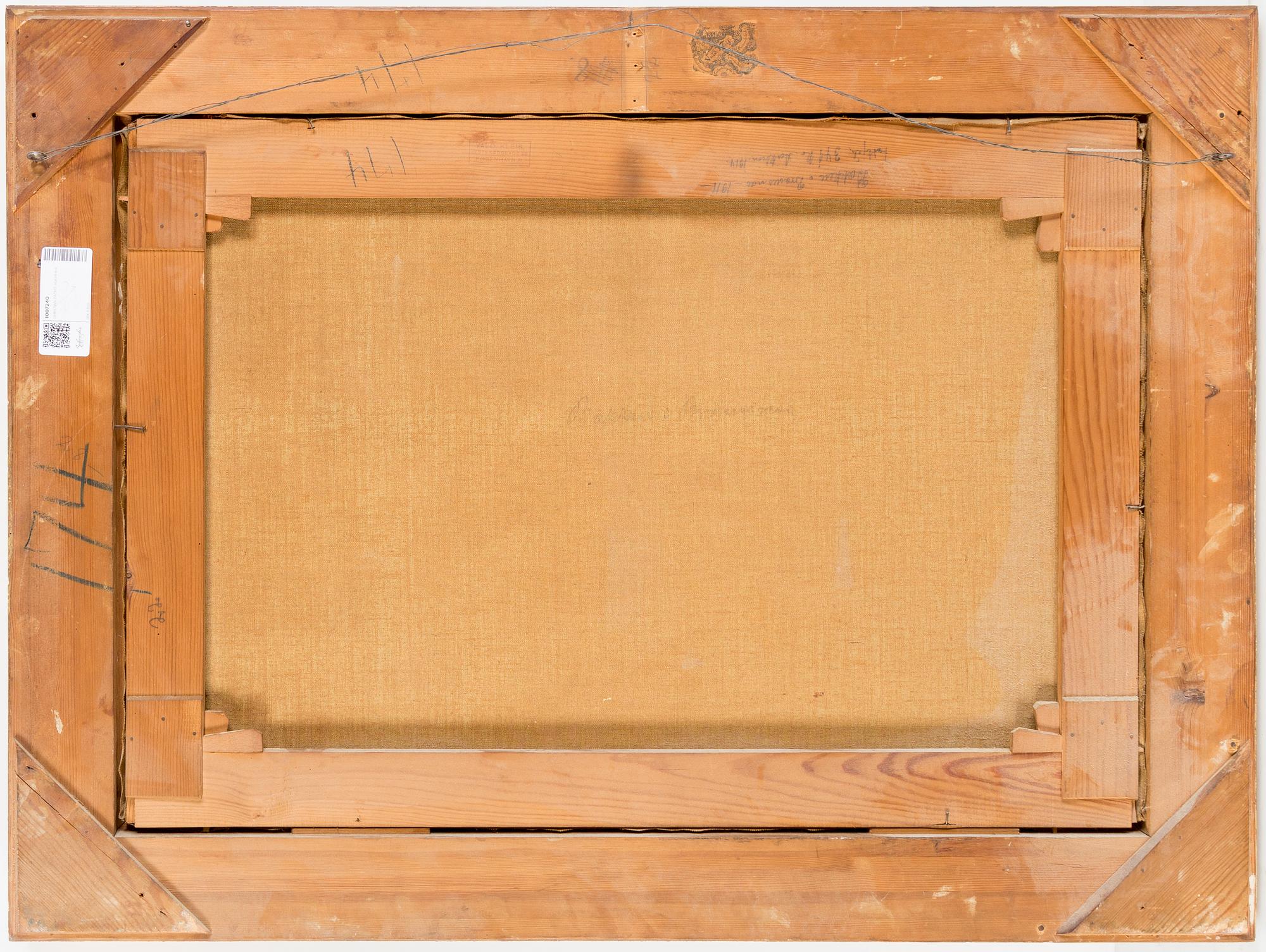 CHRISTIAN ZACHO, Oil on canvas, signed and dated 1911.