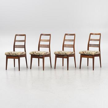 Svante Skogh, a set of four ´Rosetto´teak chairs, 1960's.