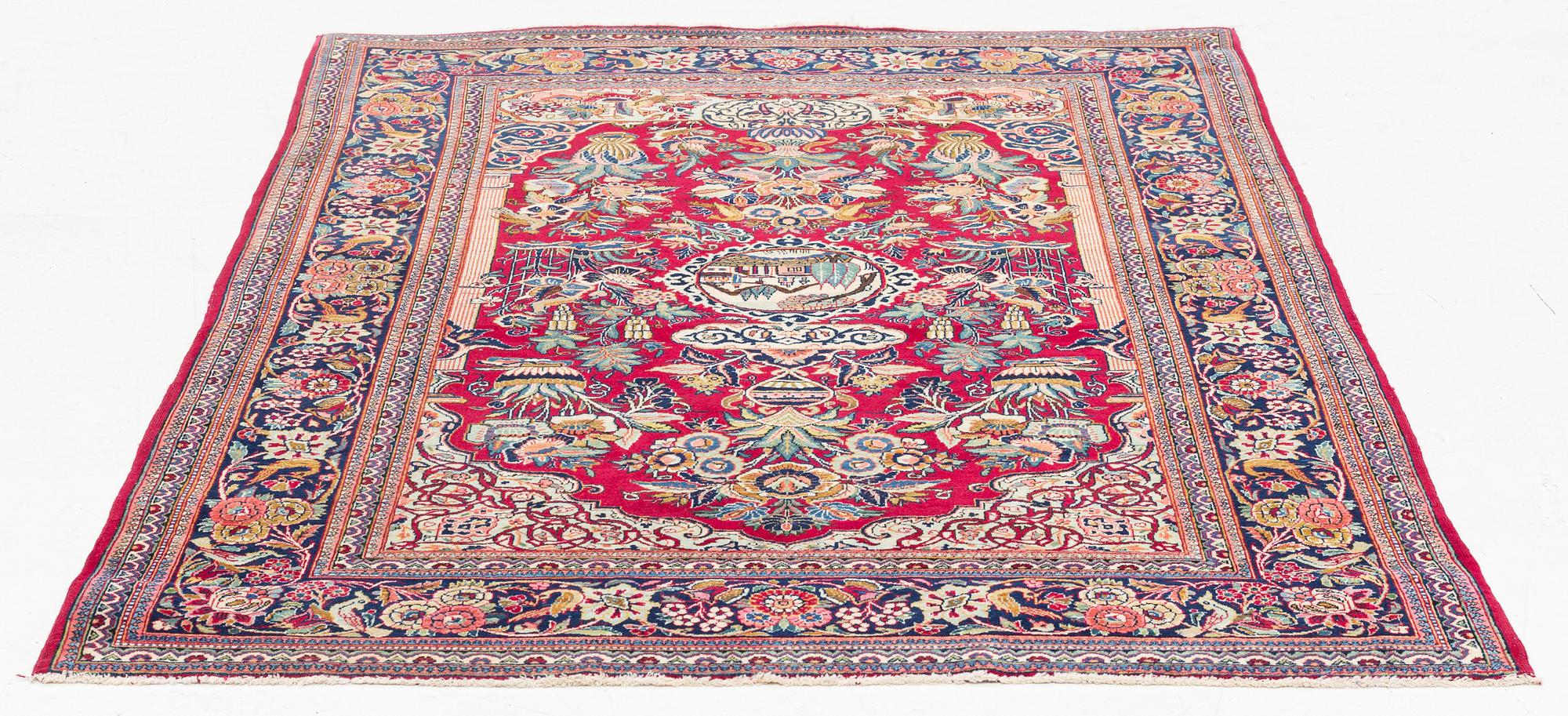 Matta, semiantik Keshan, ca 193 x 133 cm.