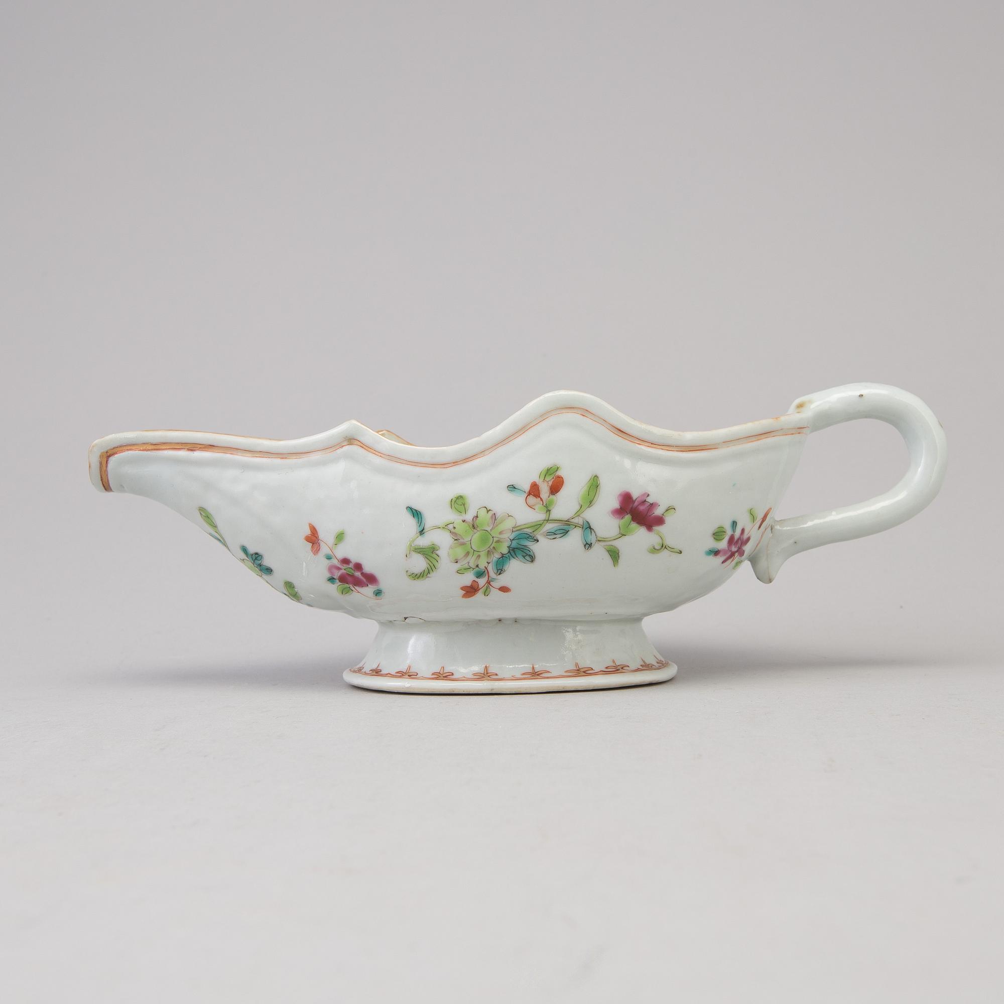 SÅSSNIPA, kompaniporslin. Qingdynastin, Qianlong (1736-95).