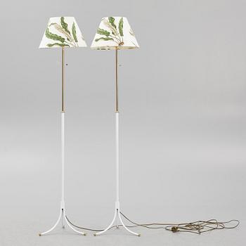 Josef Frank, a air of model 2326 floor lamps, Firma Svenskt Tenn, Sweden.