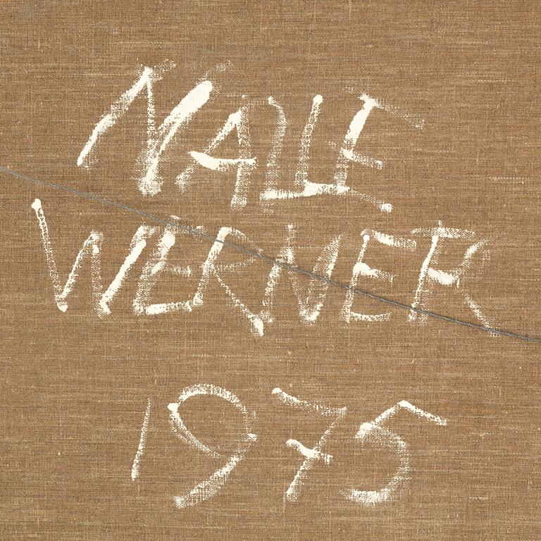 NALLE WERNER, signed and dated 1975 verso.