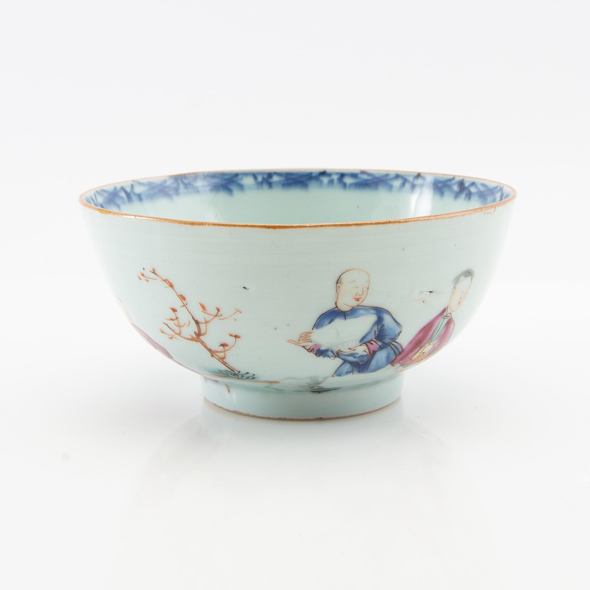 Skål Kina Qianlong (1736-95) porslin.