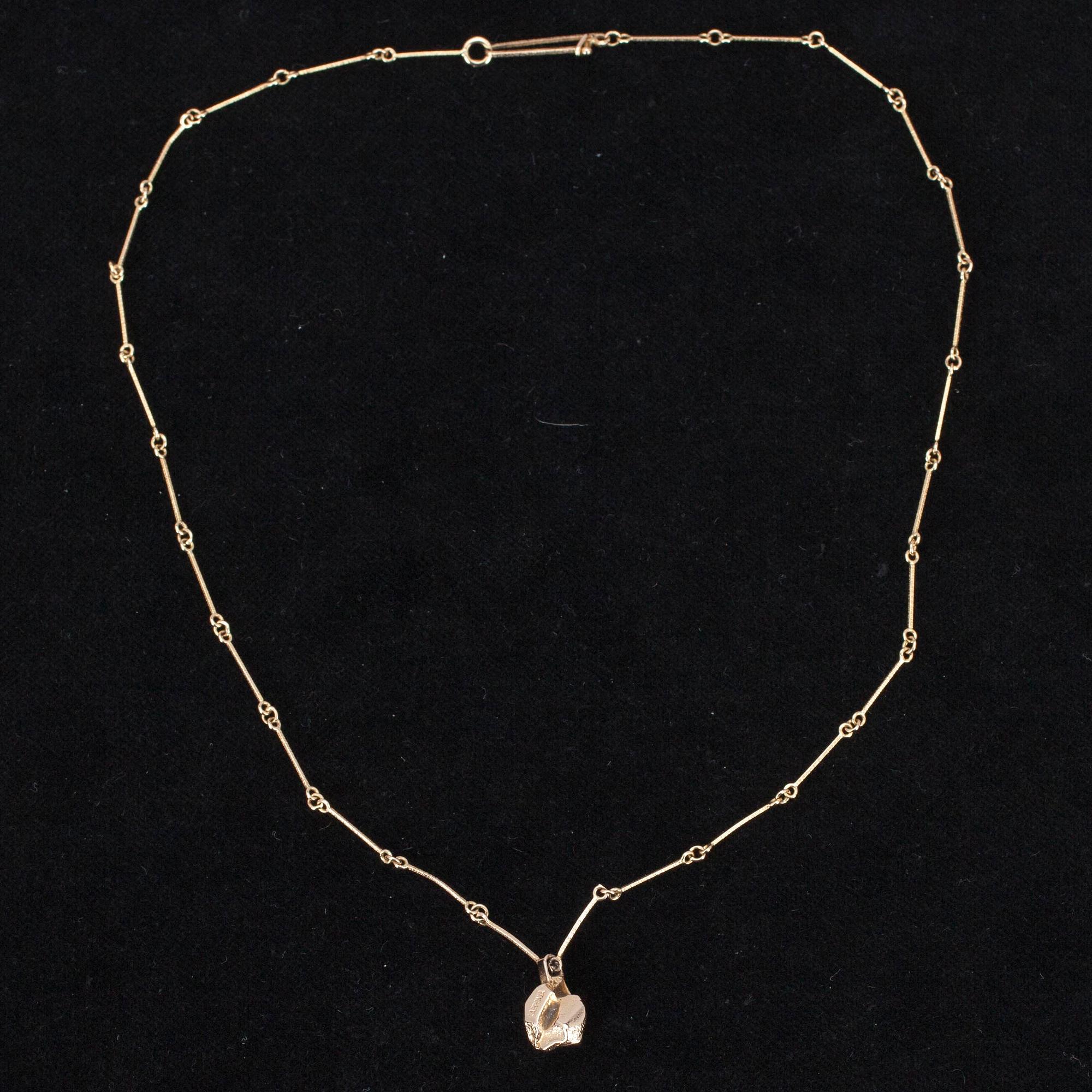 HÄNGSMYCKE, guld 14K, Björn Weckström Lapponia 1982. Vikt. ca 5,9 g.