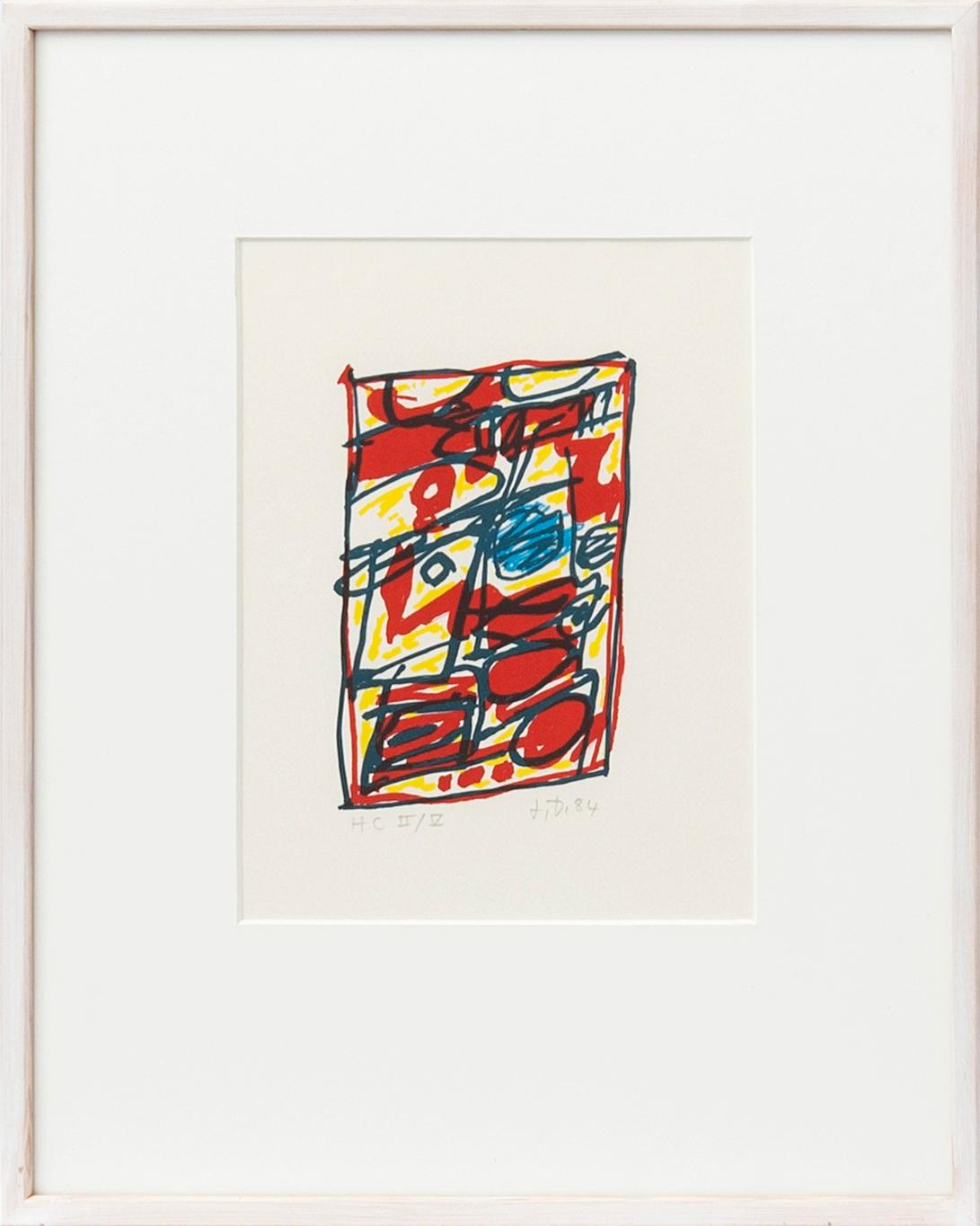 Jean Dubuffet, "Exercise lithographique no. 9 Mouvance".