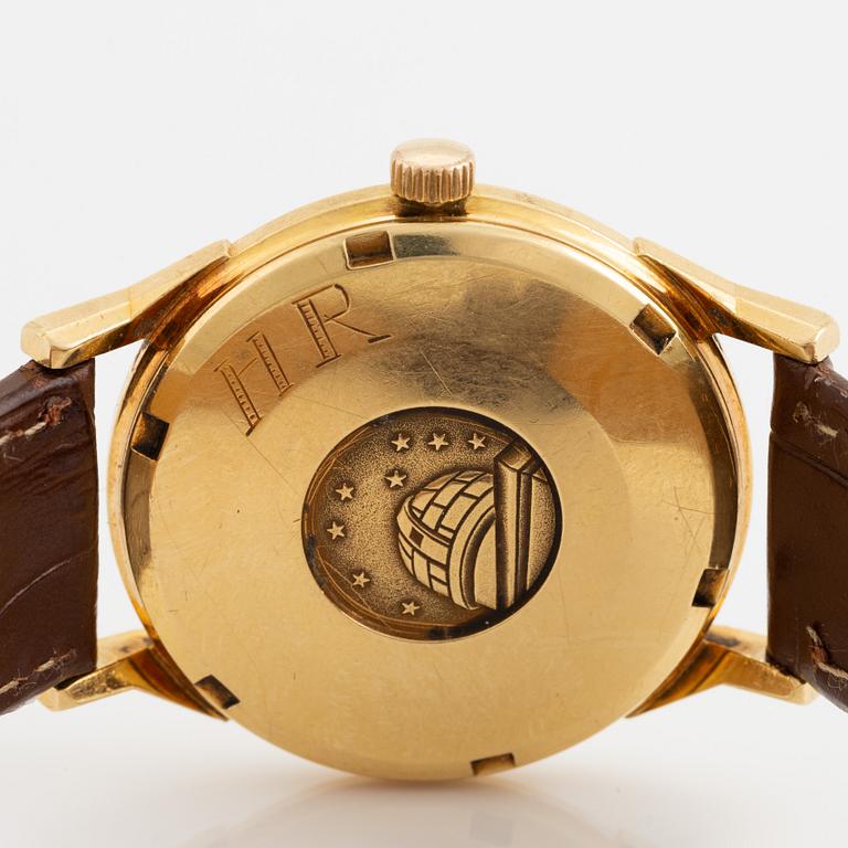 Omega, Constellation, Calendar, "Pie-Pan", armbandsur, 34,5 mm.