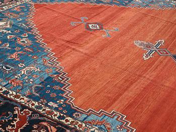 MATTO, an antique Bakshaish, ca 693 x 398,5 cm, dated "1298"AH/1880 AD probably.