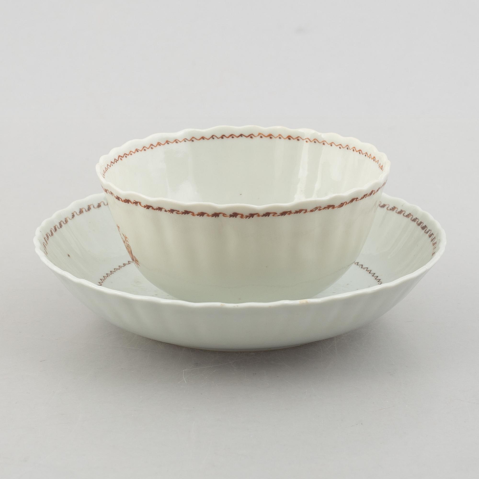 A set of four porcelain pieces, China, 19th/20th century.