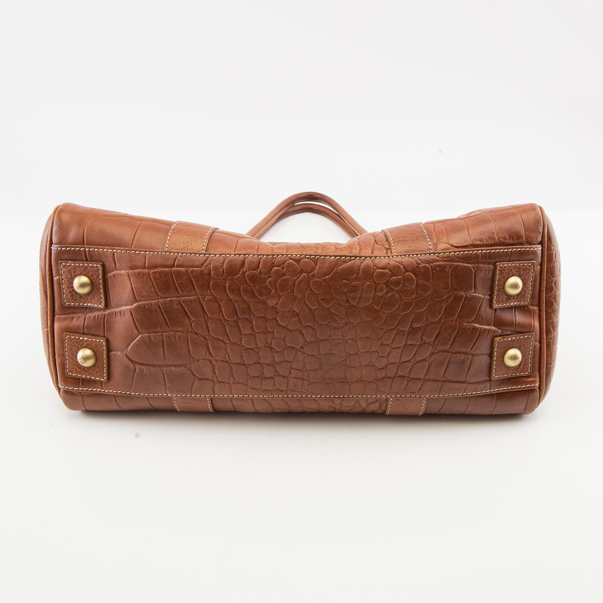 バッグ Mulberry Vintage Bayswater Brown Mulberry Bayswater Leather Handbag, Brown, Authentic
