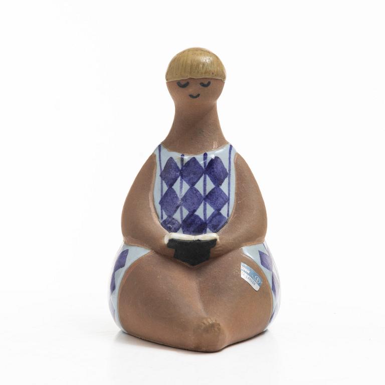 Lisa Larson, an 'Amalia' stoneware figurine from the series 'ABC-flickorna', Gustavsberg, Sweden.