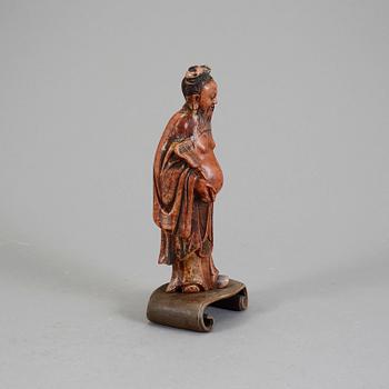 FIGURIN, soapstone, Kina 1800/1900-tal.