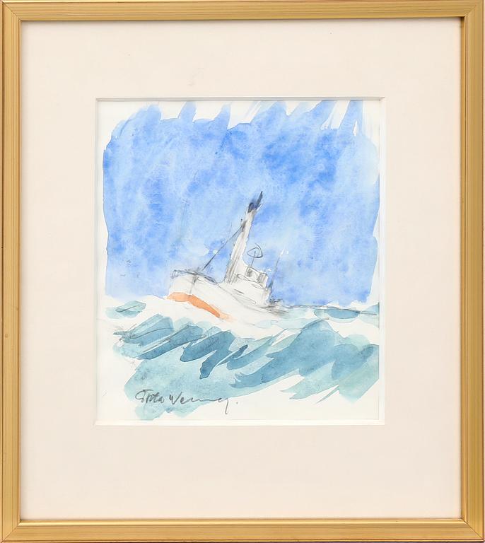 Gösta Werner, watercolour signed.