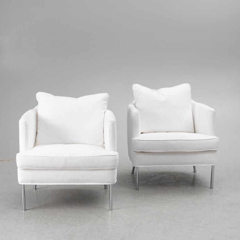 Armchairs, a pair, "Julia", Sits, contemporary.
