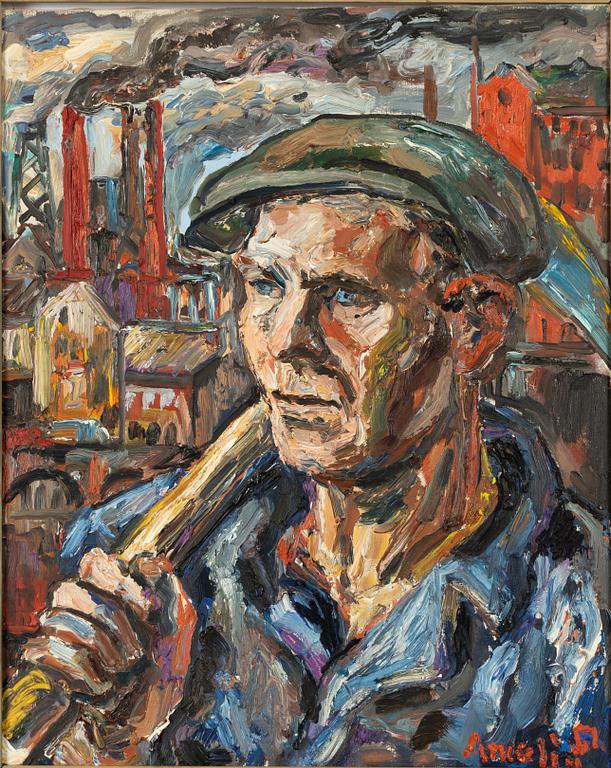 Albin Amelin, Fabriksarbetare.