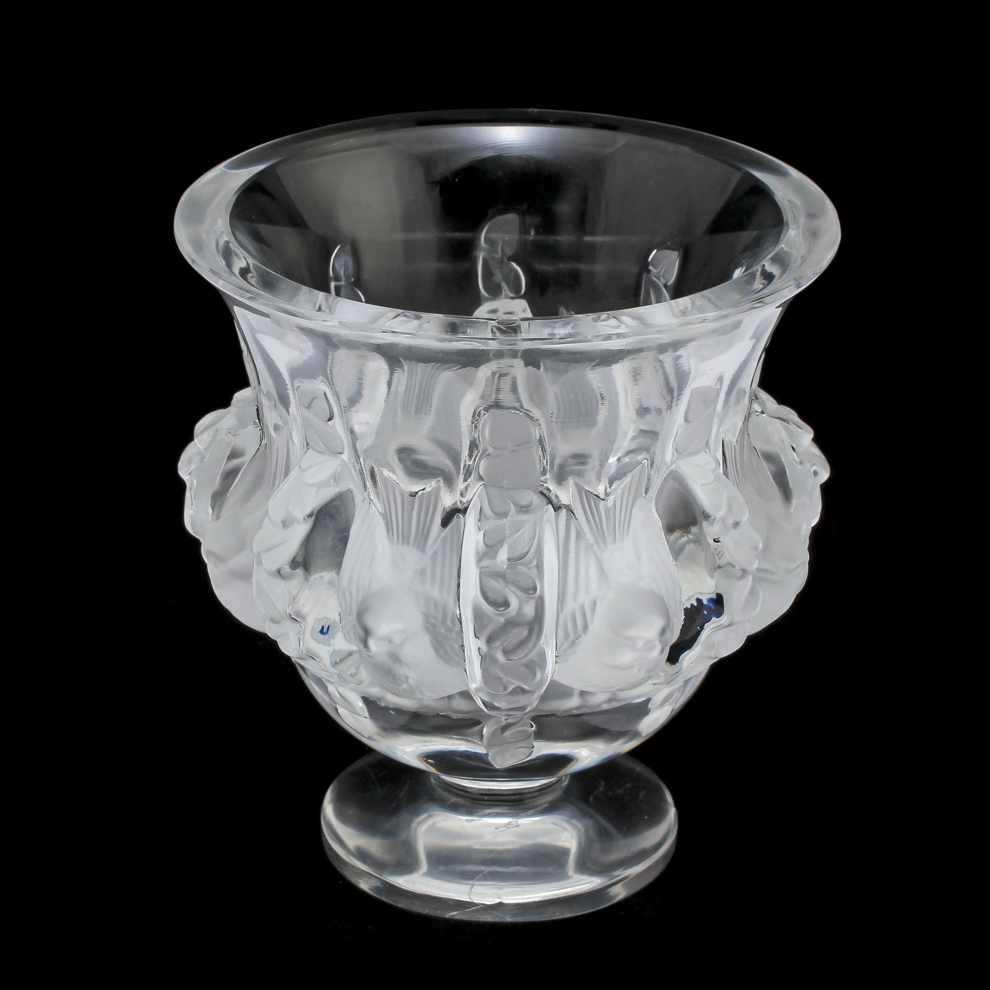 VAS, glas, "Dampierre", Lalique, 1900-talets andra hälft.