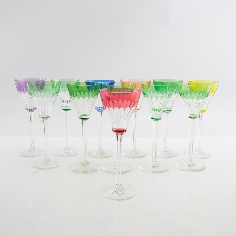 Wine glasses 12 pcs Kosta Boda first half of the 20th century.