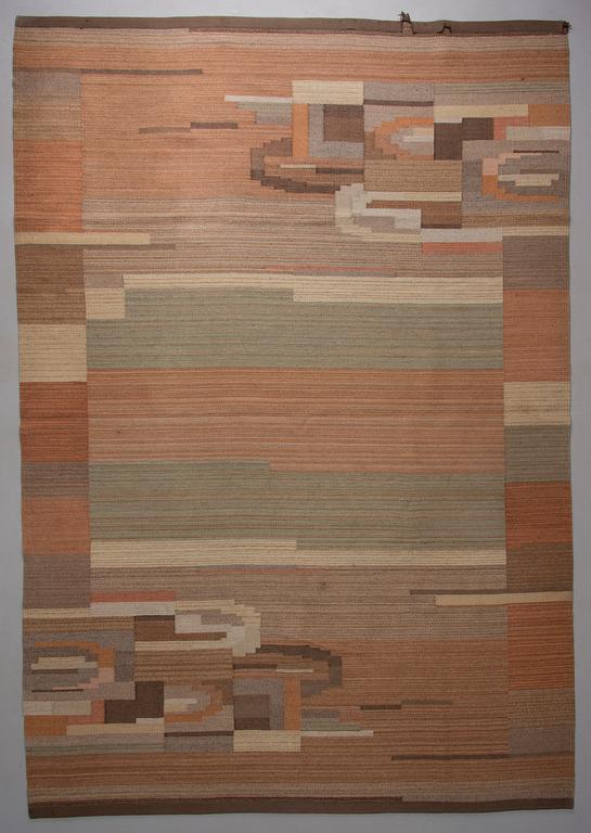 MATTA, "Dröm" design Greta Skogster, vävd av Kiikan Kutomo, Finland 1930-tal. 305x211 cm.