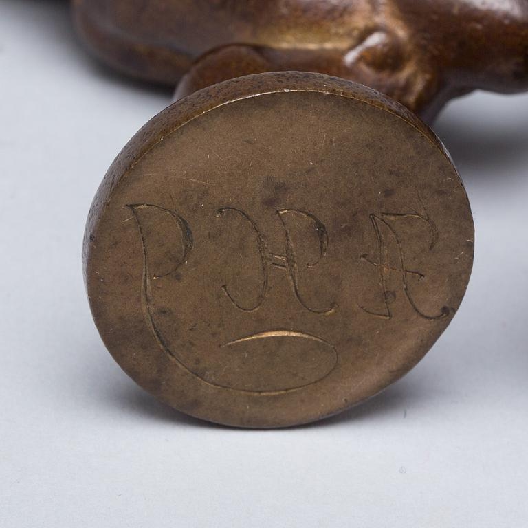 FIGURINER, brons, 2 st, bl a Athena Ystad.