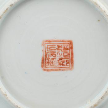 FAT, 2 par, porslin, Kina, 1800-/1900-tal.
