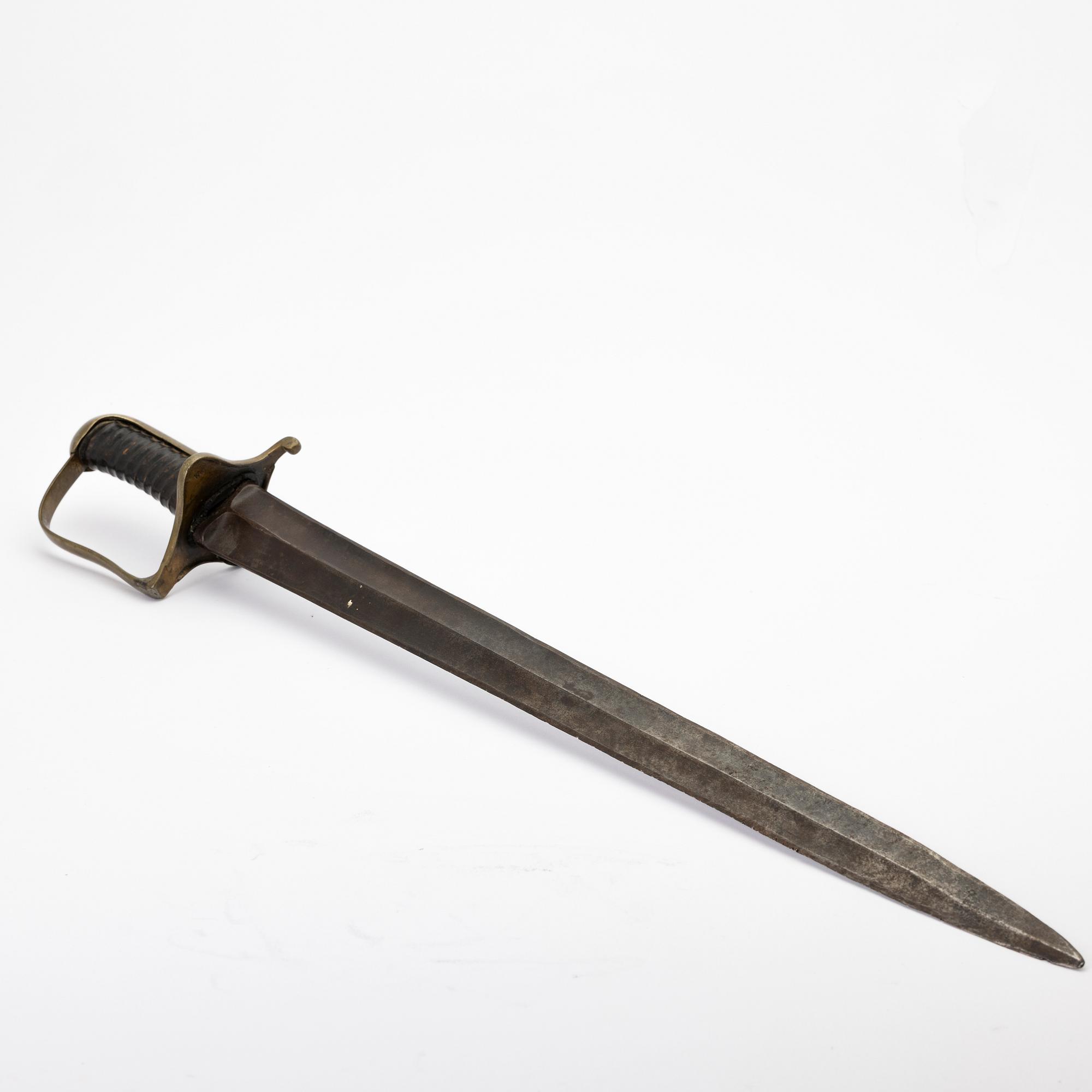 Sabelbajonett för fältjägarstudsare, 1800-tal.