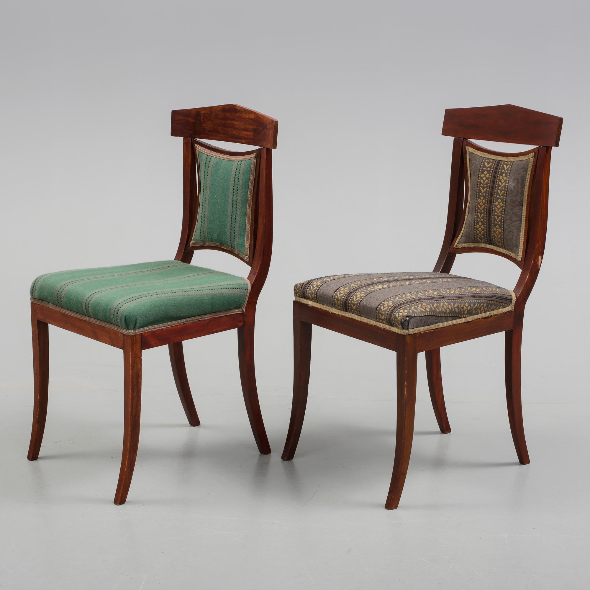 STOLAR, 6 st, senempire, 1800-talets tredje kvartal.