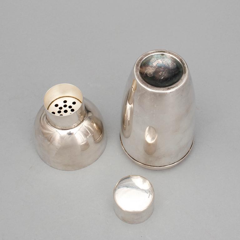 SHAKER, nysilver, C G Hallberg, 1900-talets första hälft.