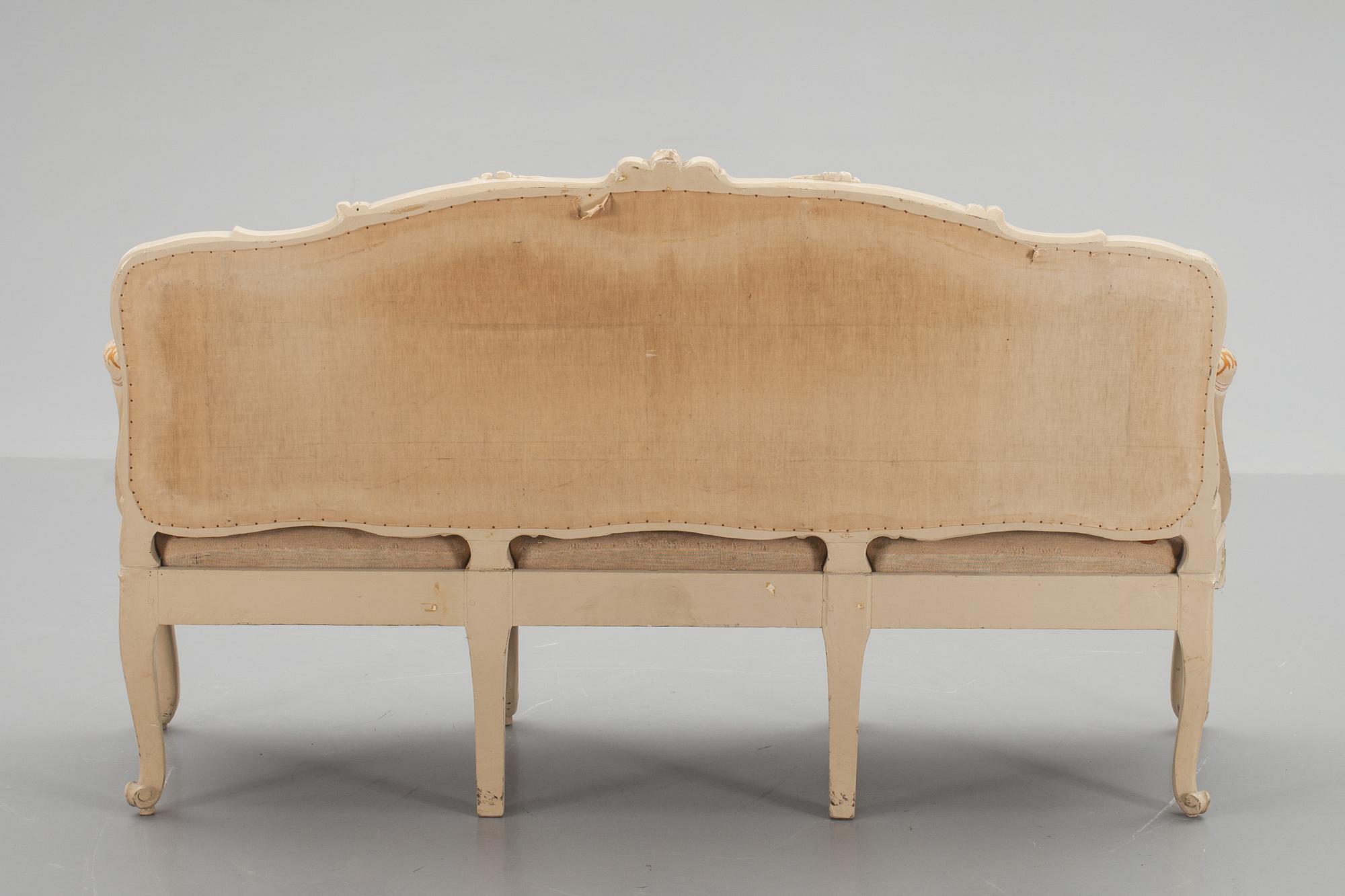 SOFFA, rokokostil, omkring 1900.