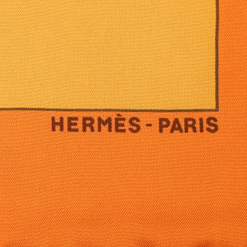 HERMÈS, a 'Charmes des Plages Normandes II' silk scarf.