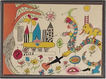 Niki de Saint Phalle, lithograph in colours, signed 228/300.