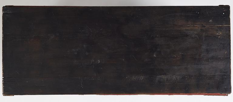 A Japanese lacquered and qilded Buddhist altar table or Butsudan.  Edo period (1603-1868).