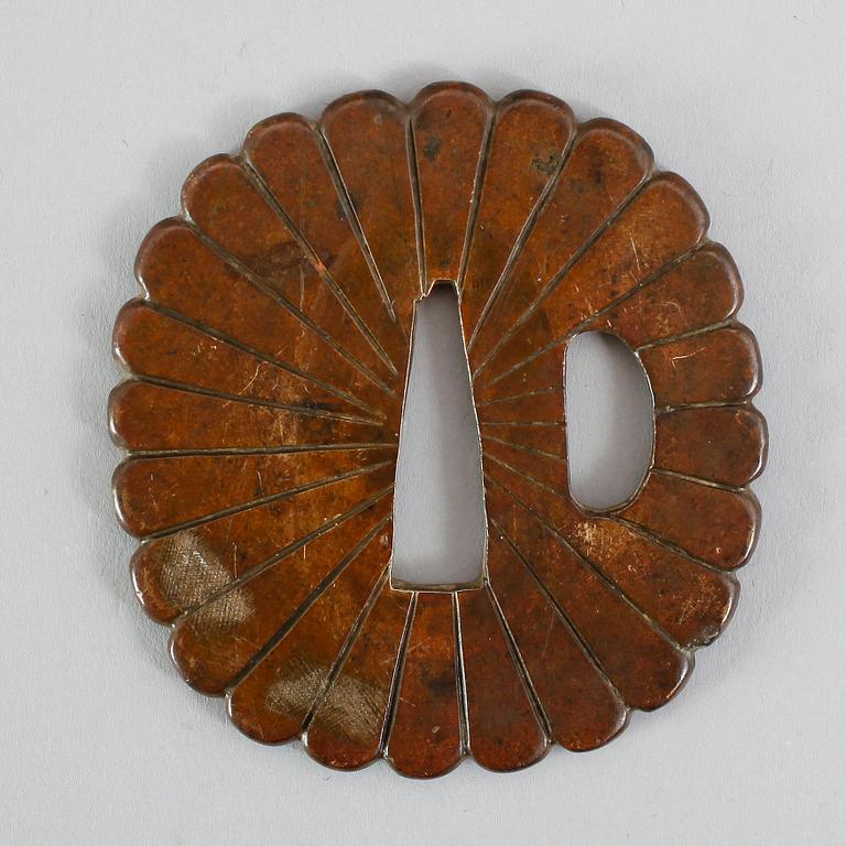 TSUBA, brons, Japan, 1800-tal.