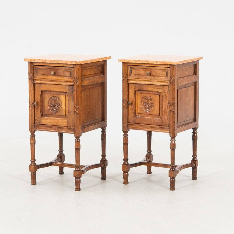 Bedside Tables, a Pair, Mid-20th Century.
