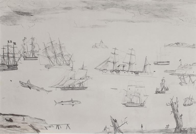 JOCKUM NORDSTRÖM, litografi, signerad Jockum och numrerad 172/250.