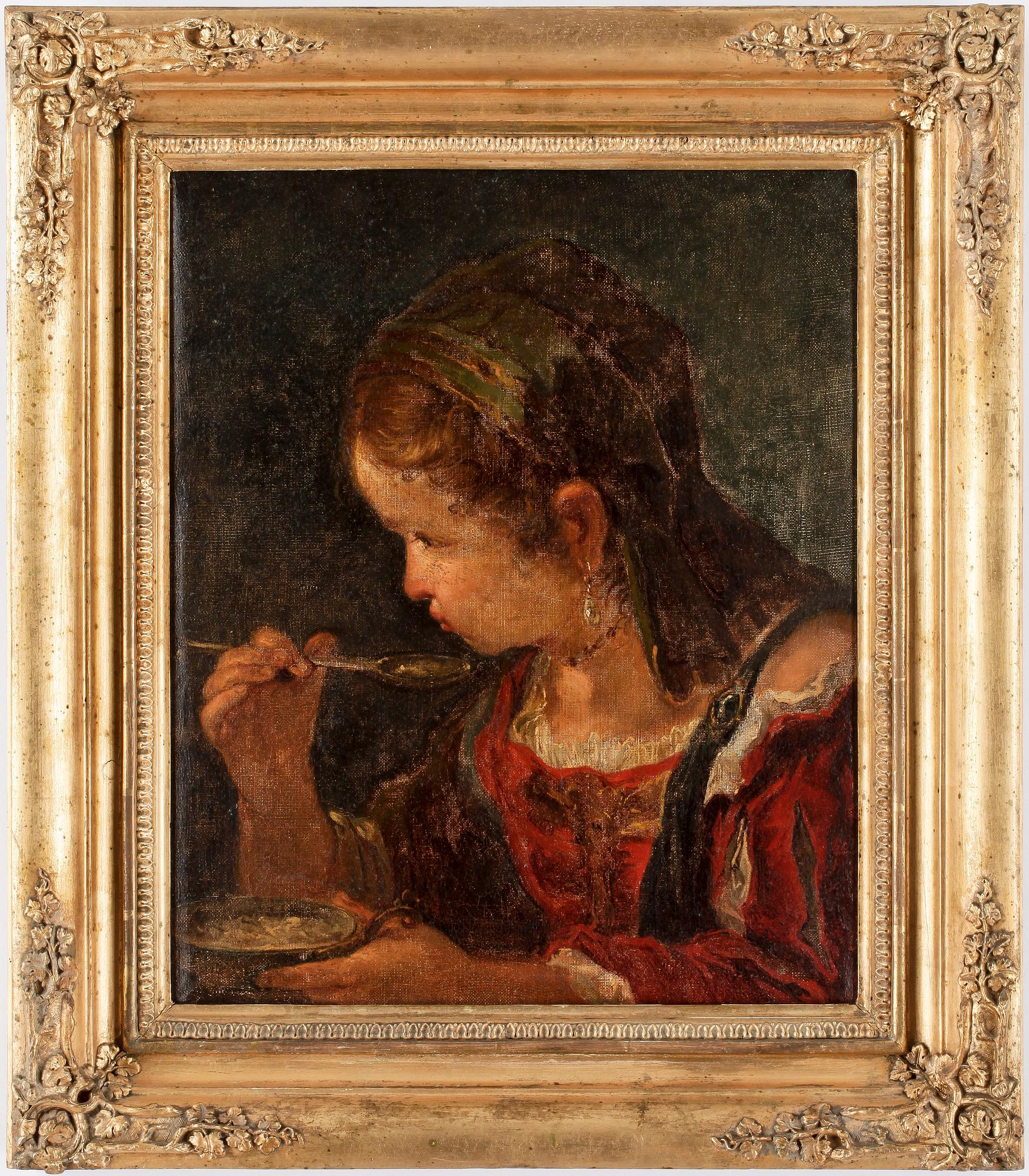 AMANDA SIDWALL, olja på duk, ej signerad.