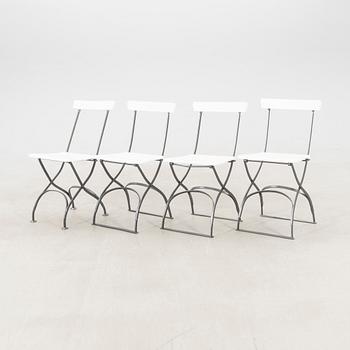 Garden chairs, 4 similar pieces from the mid/second half of the 20th century.