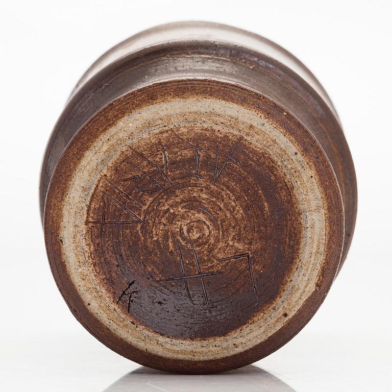 Liisa Hallamaa (Larsen), A ceramic vase, signed LH Arabia.