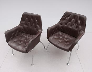 FÅTÖLJER, 1 par, Dux, 1900-talets andra hälft.