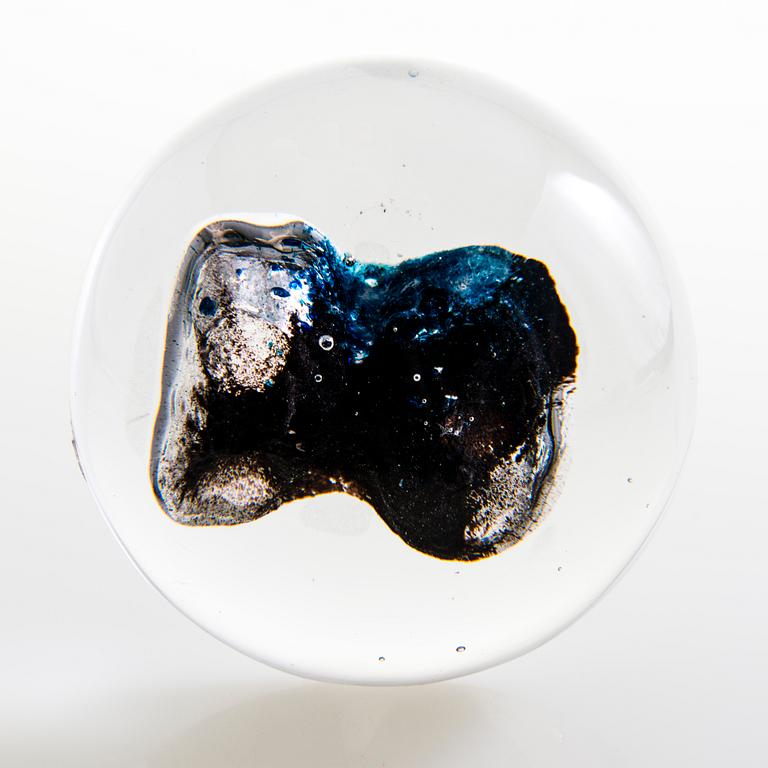 HELENA TYNELL, skulptur, "Waterfront stones", signerad signerad Helena Tynell, Riihimäen Lasi Oy.