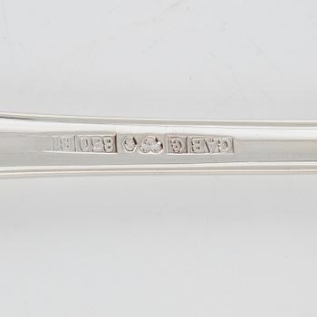 Bestickservis, 205 delar, silver, modell "Svensk", GAB, bl a Eskilstuna 1999.