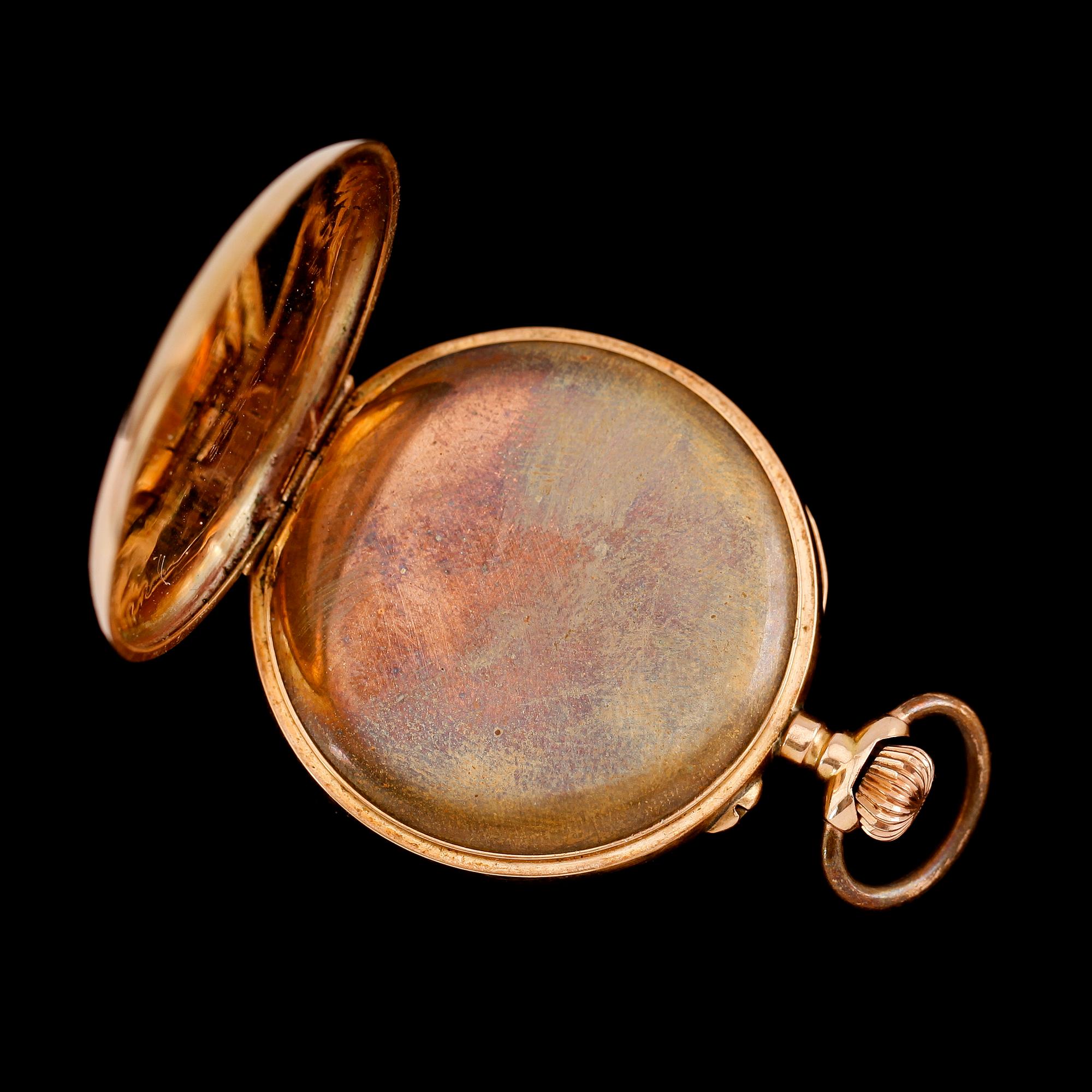 FICKUR, 14 k guld, 1900-talets första hälft.