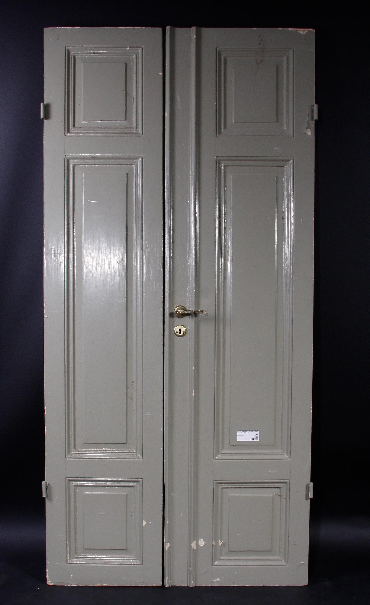 DUBBELDÖRR, 1870-tal.  Proveniens: Berns Salonger.