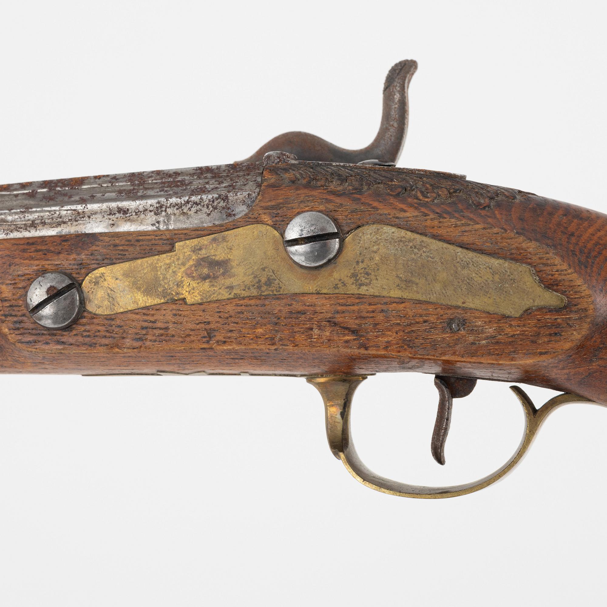 A pair of percussion pistols, Sweden, first half of the 19th Century.