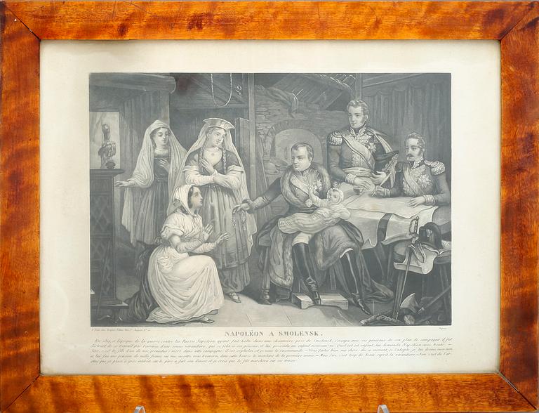 GRAVYRER, 3 st, Frankrike, 1800-tal.