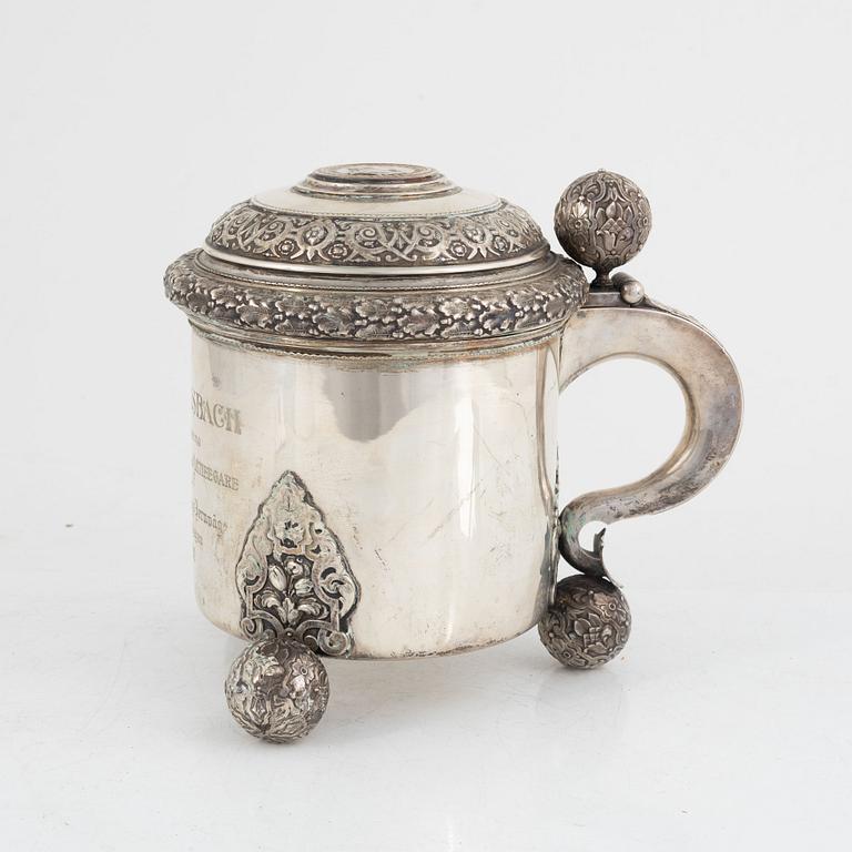 A Swedish silver beaker, mark of GAB, Stockholm 1902.